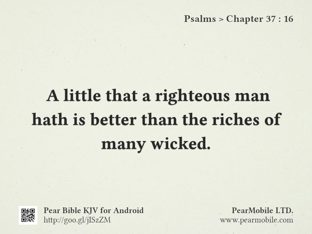 Psalms, Chapter 37:16